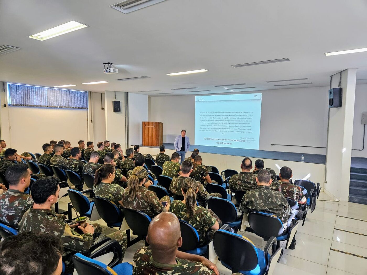 Registro da parceria da ASAP+ com CMS - Comando Militar do Sul