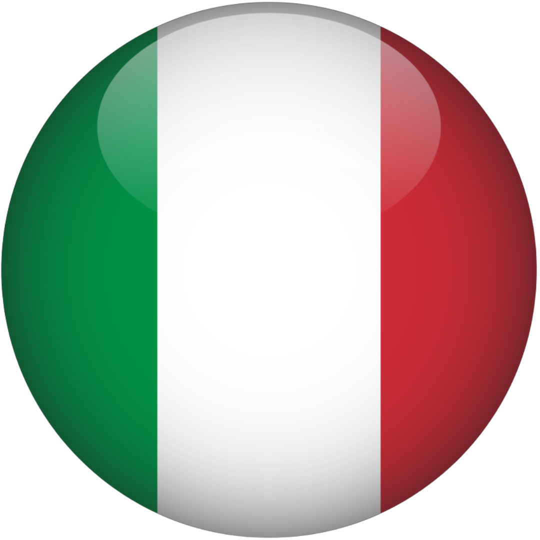 Bandeira representando o idioma Italiano