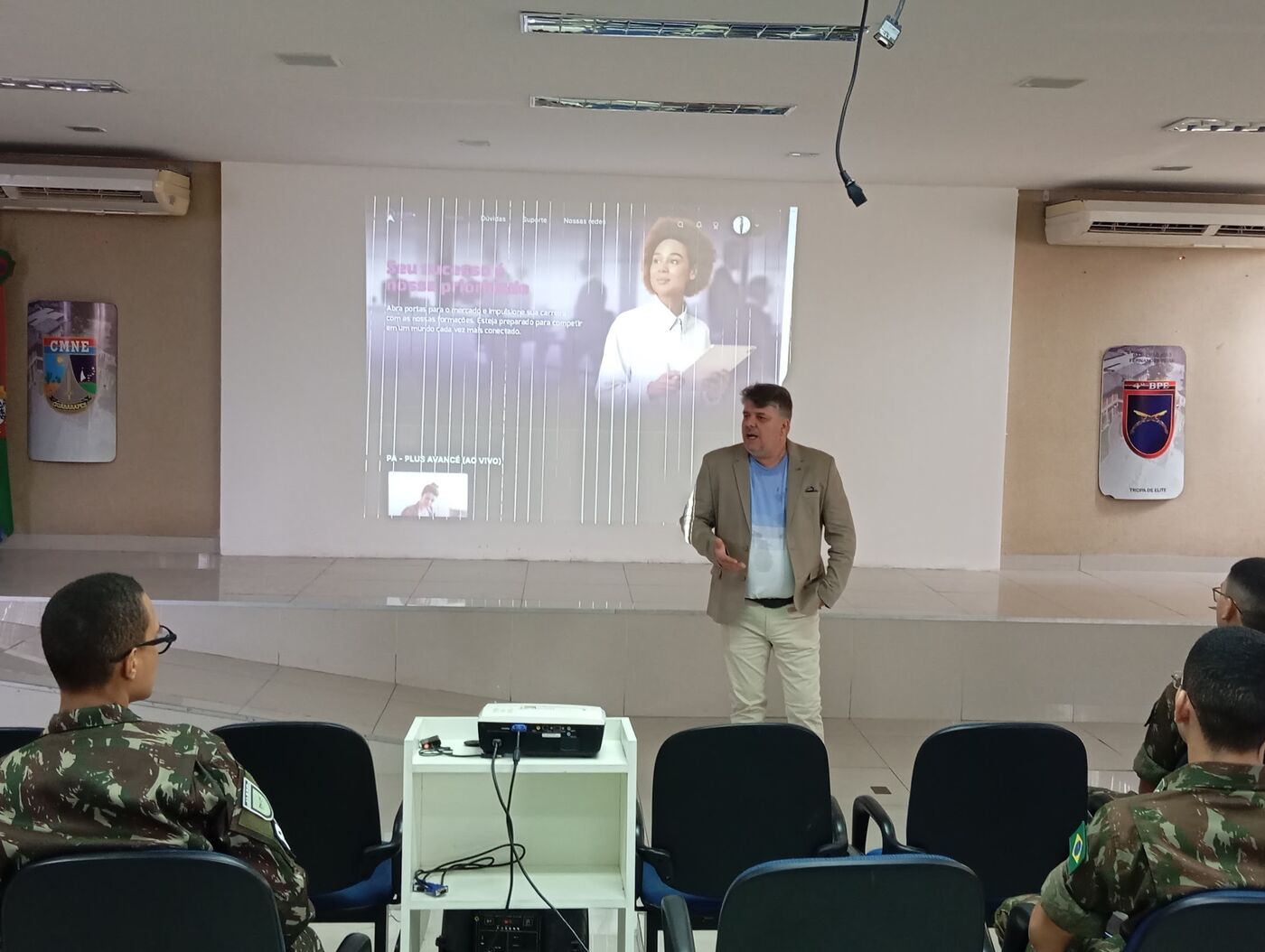 Registro da parceria da ASAP+ com CMNE - Comando Militar do Nordeste