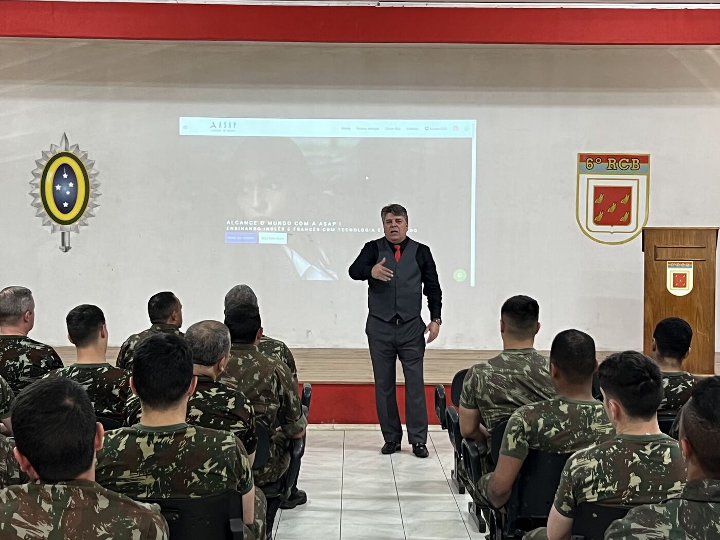 Registro da parceria da ASAP+ com CMS - Comando Militar do Sul