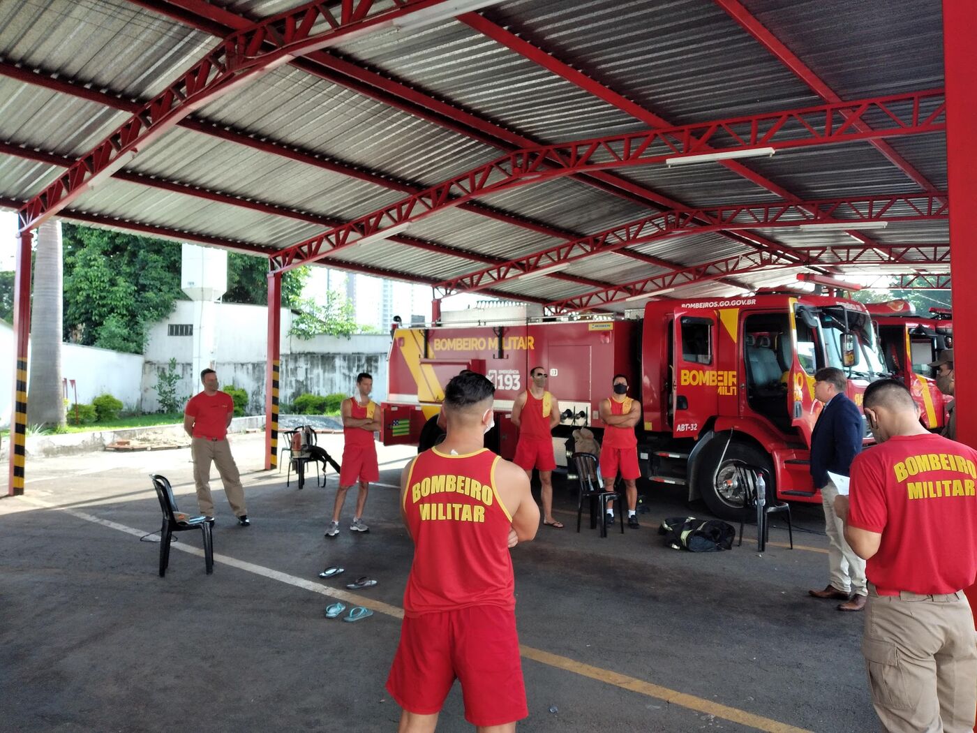 Registro da parceria da ASAP+ com Corpo de Bombeiros