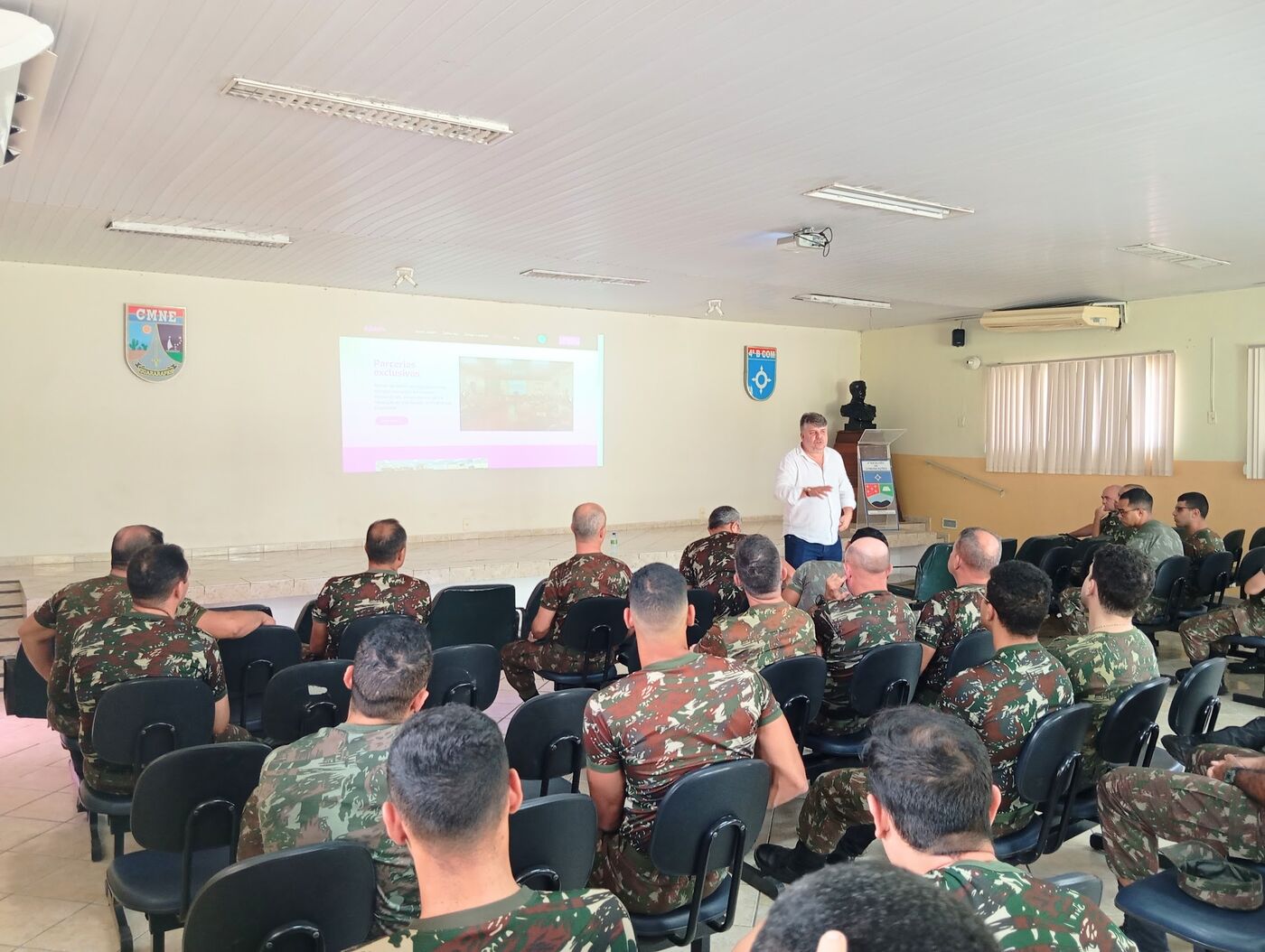 Registro da parceria da ASAP+ com CMNE - Comando Militar do Nordeste