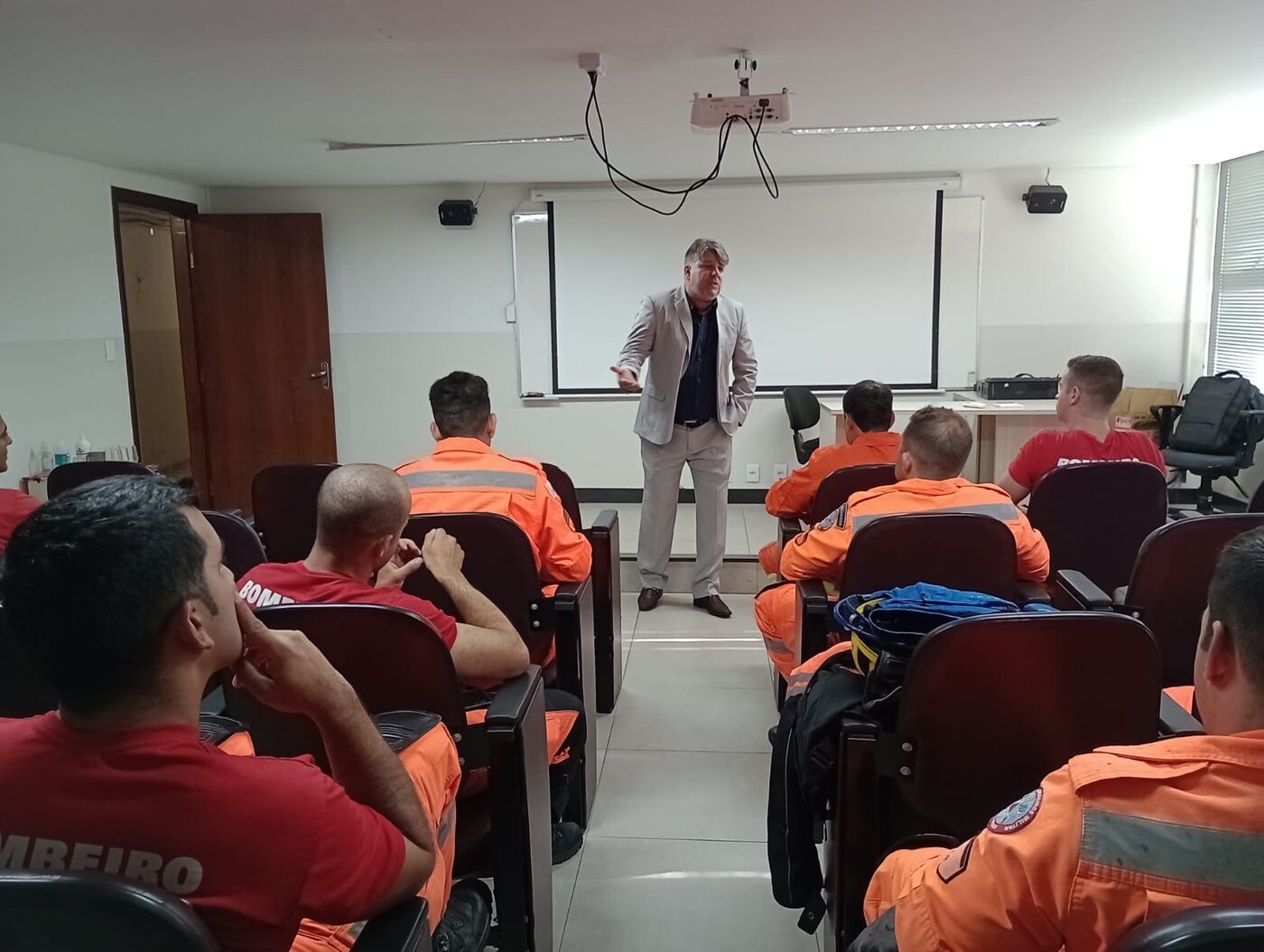 Registro da parceria da ASAP+ com Corpo de Bombeiros